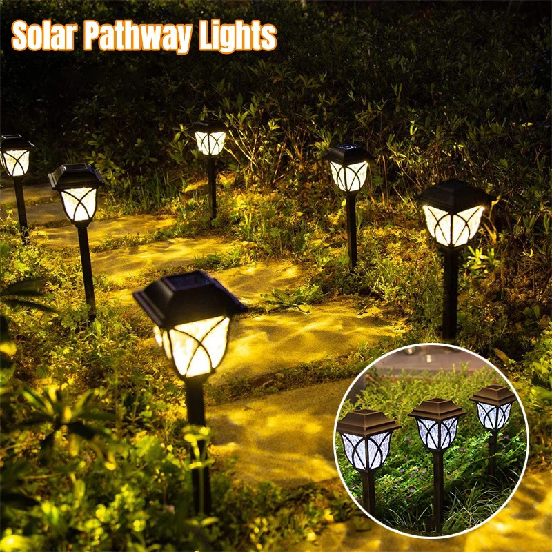 Solar Garden Lights Outdoor Home Decoration Yard Garden Lawn Waterproof Lawn Lights Arranged To Insert Light and Shadow Lights