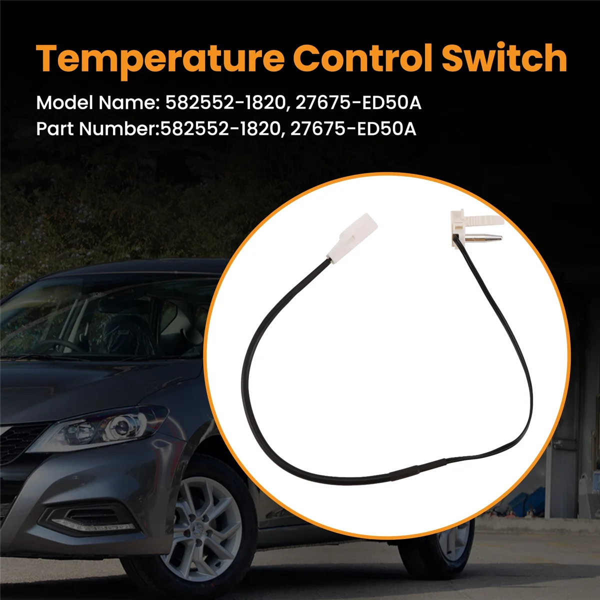 27675-ED50A لنيسان تيدا ليفينا سيلفي مفتاح التحكم في درجة الحرارة الاستشعار الحراري 582552 -1820 أو 27675-ED50A