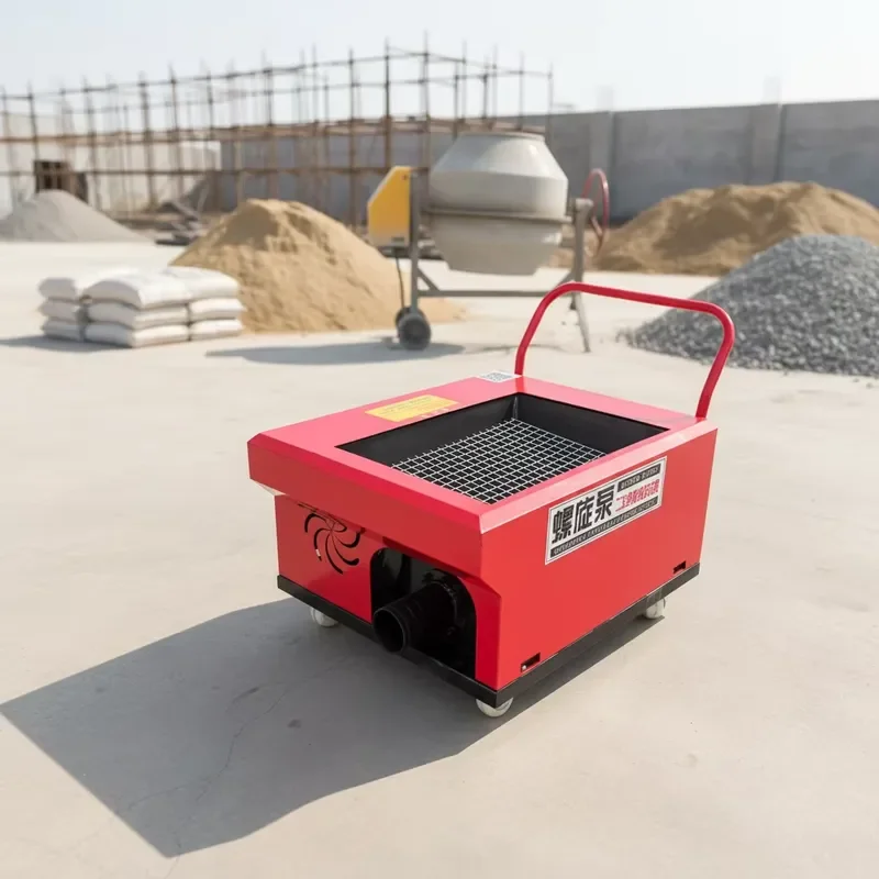 Small Electric Concrete Pump Portable 90KG Mini Screw Pump 5m³/h High Efficiency for Narrow Space Construction Pillars