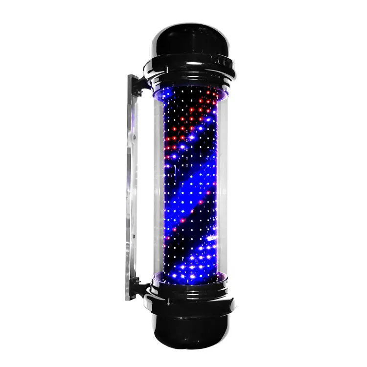 LED Hair Salon, Barber Shop Logo Light, Column, Red, White and Blue, LED Hair Salon, Wall Turning Light
