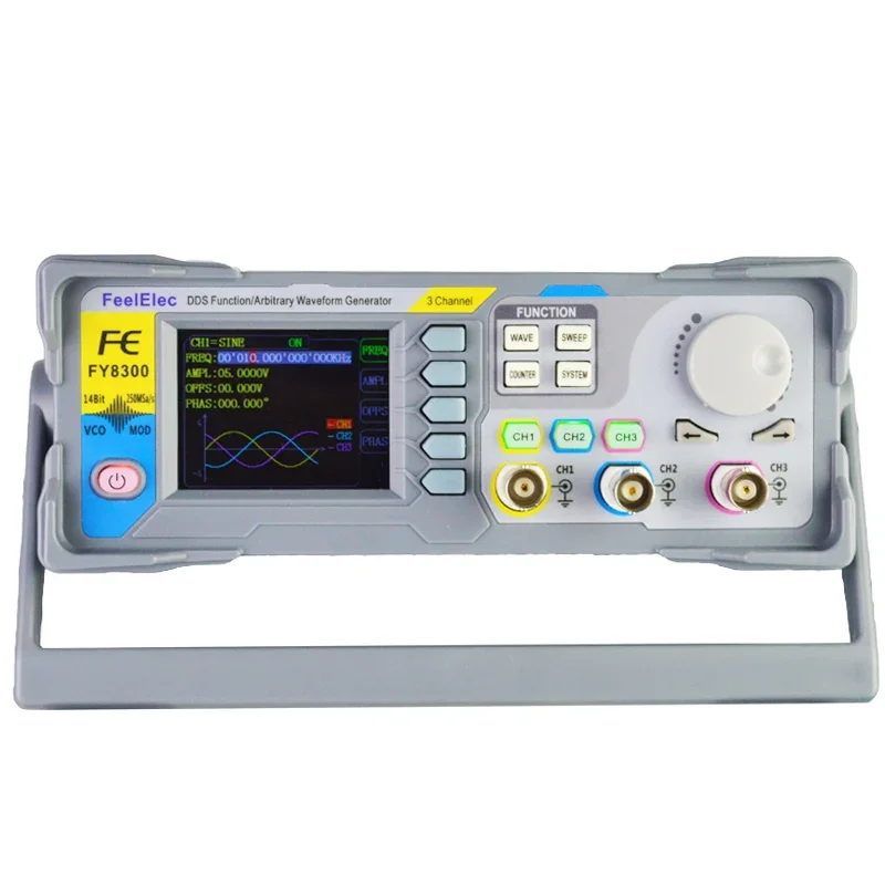 

FY8300S-20M 20MHz 3-Channel DDS Function Arbitrary Waveform Signal Generator with 4CH TTL Level Output