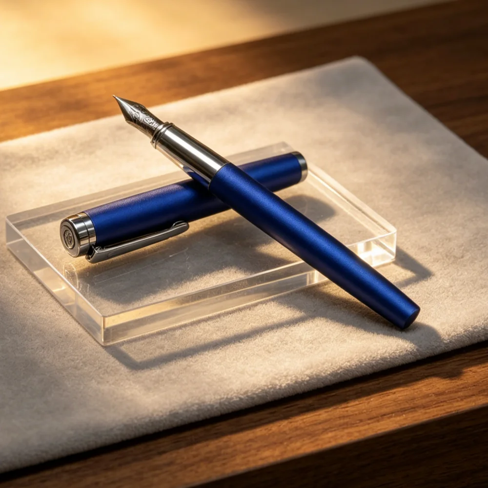 

HERO 8203 Premium Fountain Pen 0.5mm Stainless Steel Irridium Nib Smooth Writing 4 Vibrant Colors Gift Box Packaging