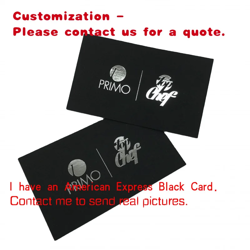 

custom.Silver Hot Stamping Foil Business Cards