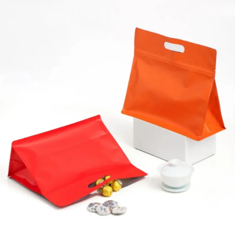 

50PCS 3D Stand-Up Foil Gift Bags with Handles - for Candy, Snacks, Cookies | Birthday Party ,Christmas Treat Bags