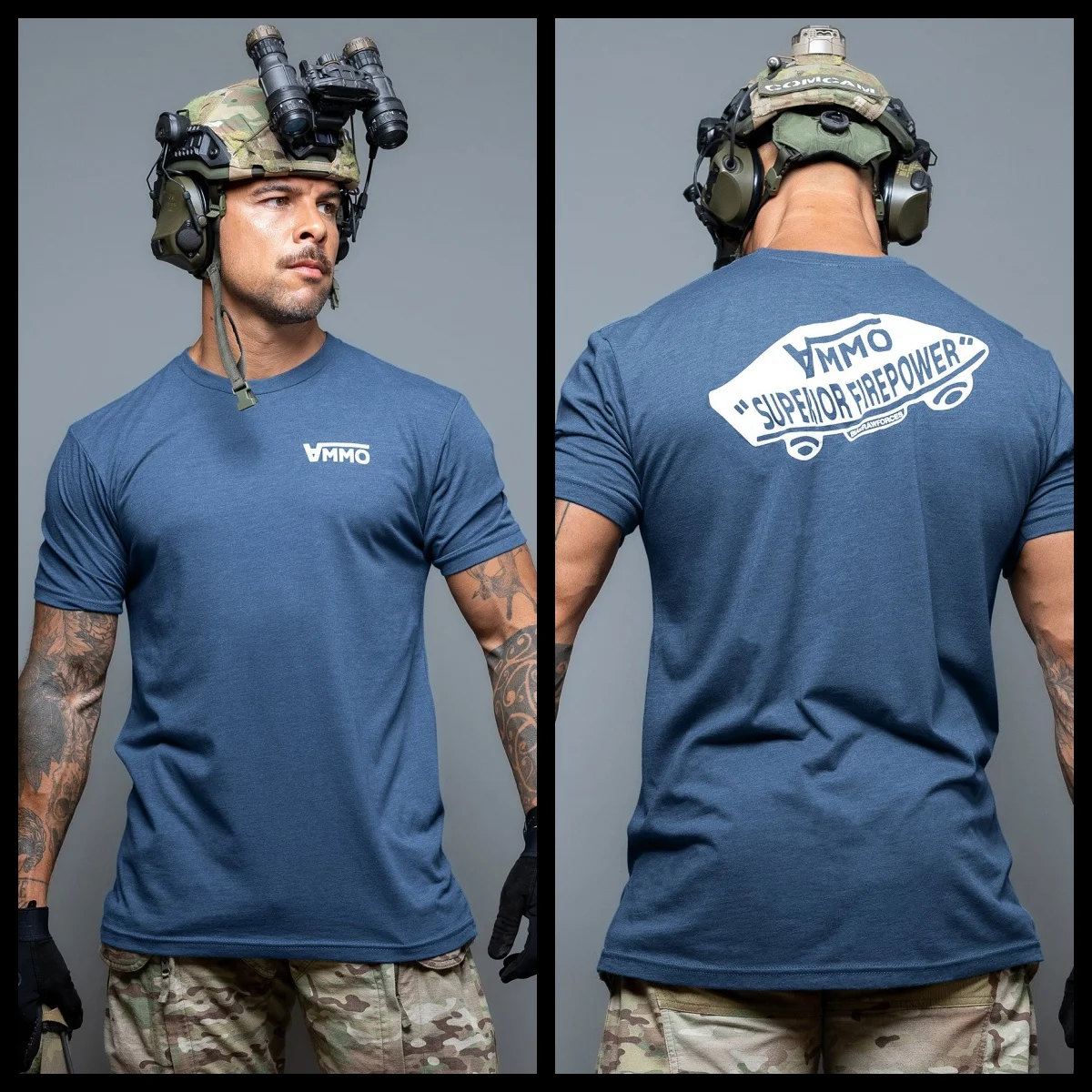 New Sale Ammo Superior Firepower _ T-Shirt Cotton T-shirts for Cross-country Sports