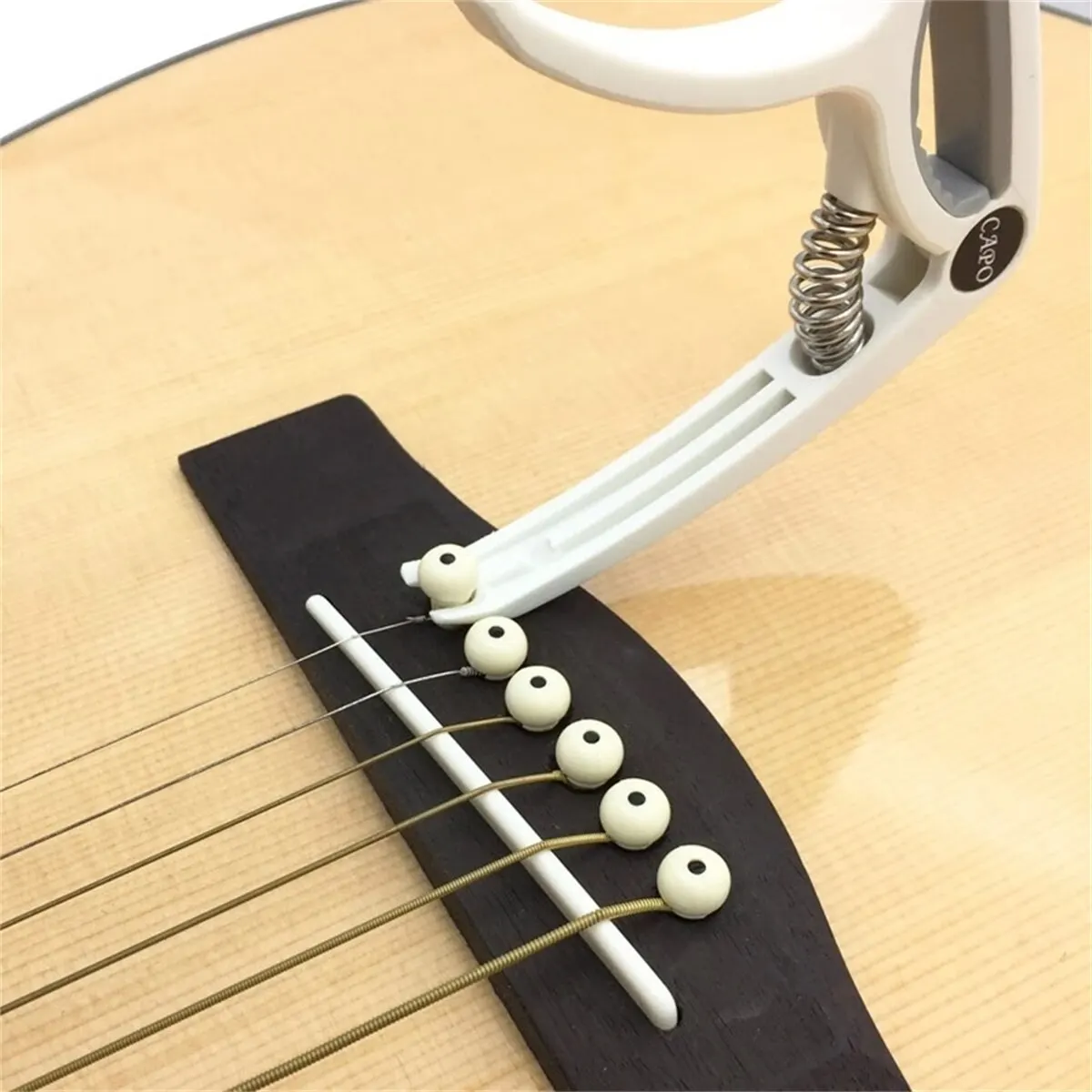 Capo gitar elektrik 6 senar, instrumen musik klasik akustik, penjepit Tuning gitar listrik, Aksesori Gitar Bass Ukulele