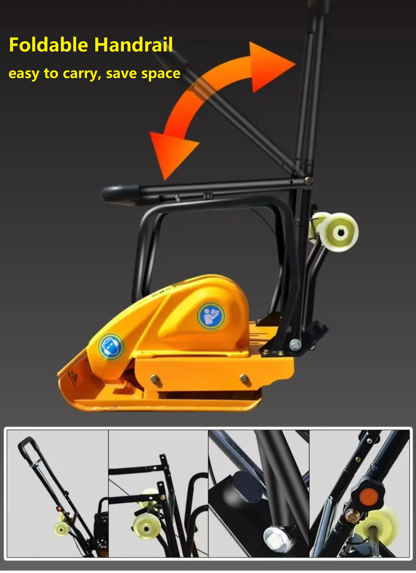 لوحة ضاغطة تهتز ولوحة ضاغطة بوكر فيبرنتور للحفارة الصغيرة