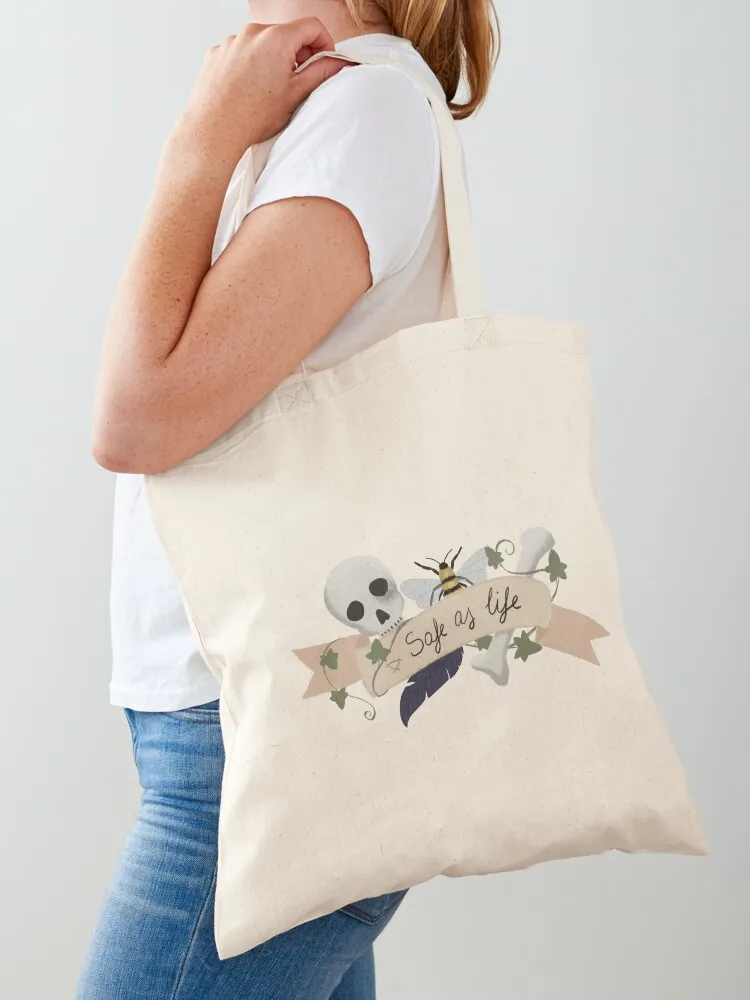 

Safe as life Tote Bag Handbags Women's shopping bag tote bags men tote bag custom