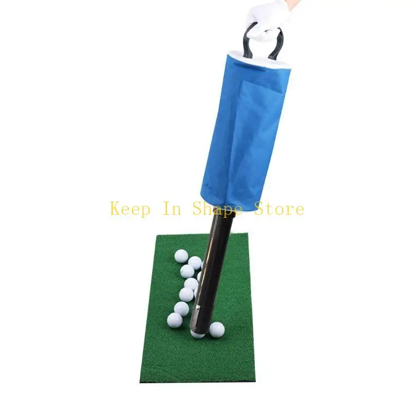 U1JC Golf Ball Pick-up Bag Storage Collector Holder Plastic Handle Design Large Capacity Hold Up Golf Pick Up