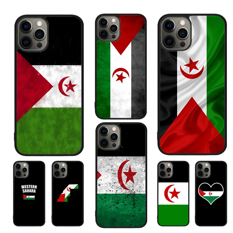 Western Sahara Flag Phone Case For iPhone 16 15 14 11 12 13 mini Pro  XR XS MAX Plus coque Cover Shell