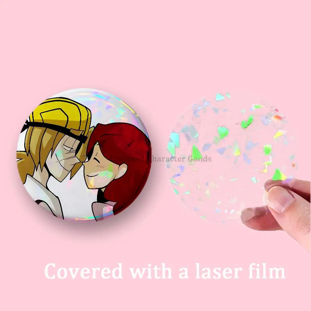 Badges Round Itabag Decoration IP Peripheral Products 58mm 44mm 32mm 75mm 25mm Mini Karl x Rachel