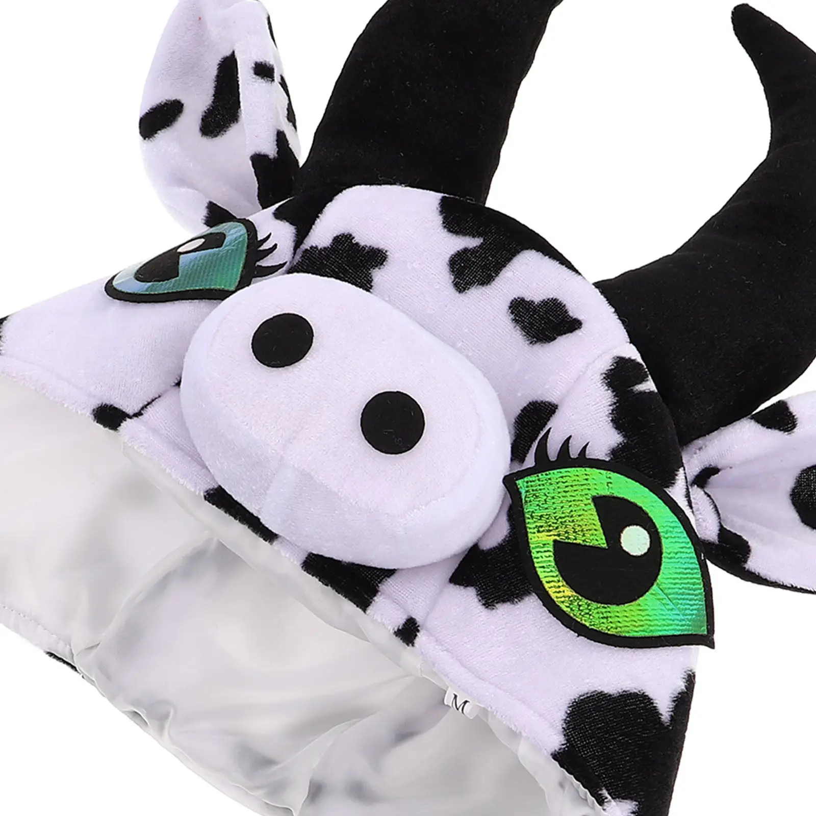 Kuhhut: Niedliches Tier-Kopfbedeckung, weiches, bequemes Design für Cosplay-Partys, Fotoboxen, Bauernhof-Events, Halloween-Bühne