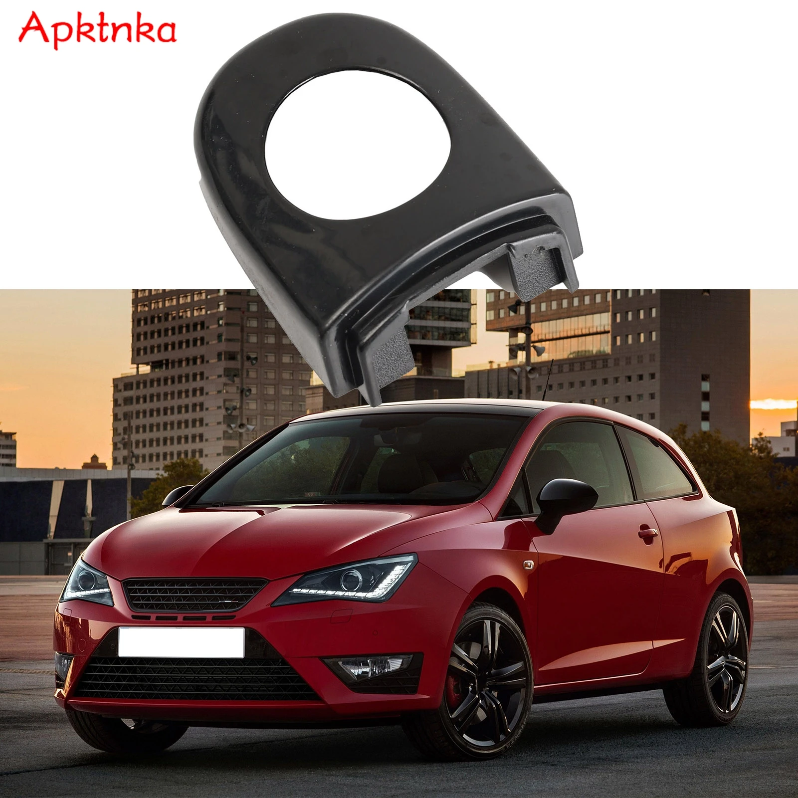 1X For Seat Ibiza Mii Toledo Cap Black Plastic Car Accessories Drivers Front Exterior Left Door Handle Lock Key Hole  6R4837879A