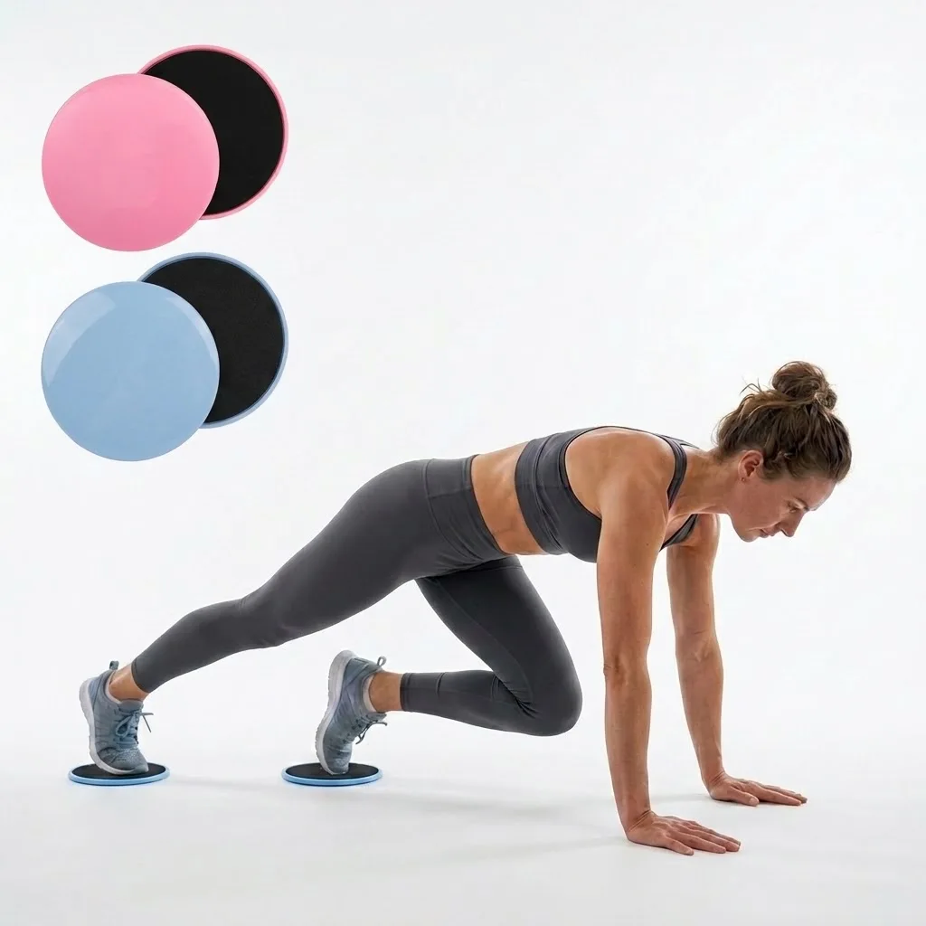 Plaques de glissement pour l'entraînement du tronc - Équipement de fitness portable pour l'entraînement des muscles abdominaux et les séances de yoga