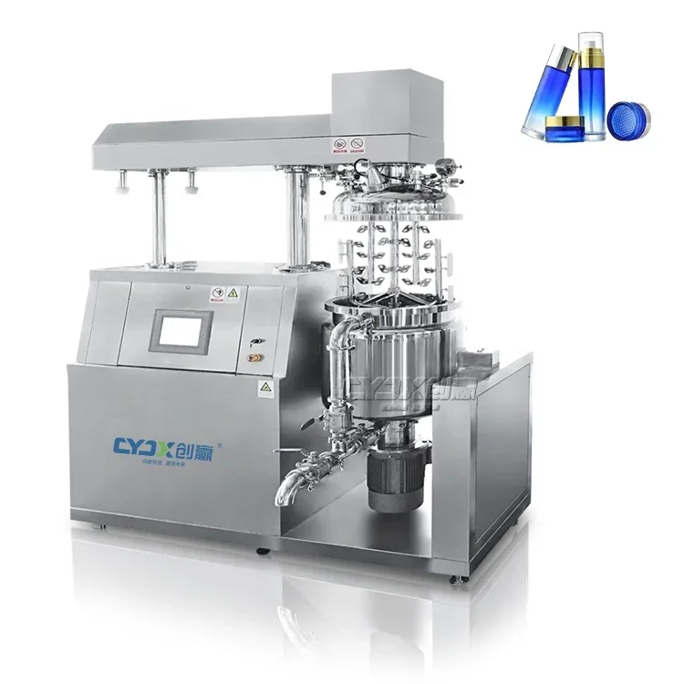 CYJX 100l Factory Price Vacuum Emulsifying Homogenizer Hydraulic Lifting Vacuum Emulsifying Homogenizer Mixer Machine