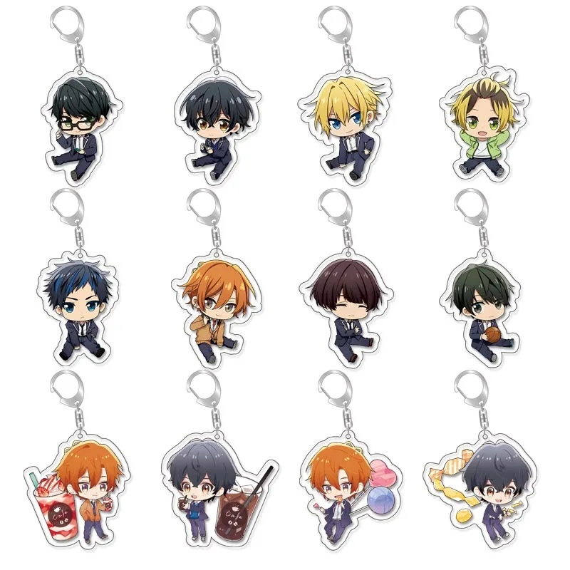 Keychain Anime SASAKI SYUUMEI MIYANO YOSHIKAZU HIRANO TAIGA KAGIURA AKIRA  Cosplay Accessories Cartoon Pendant  Gift