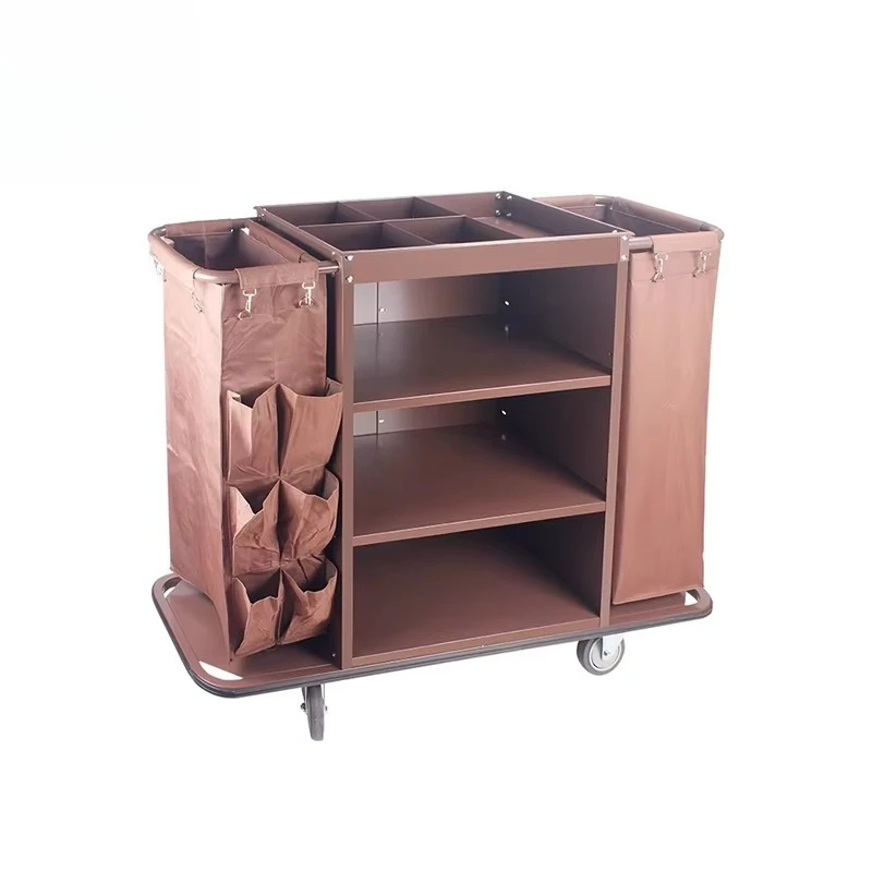 

Коммерческое оборудование для отелей, складная стальная конструкция, льняная тележка, тележка для обслуживания гостевой комнаты, входные тележки для больниц, отелей