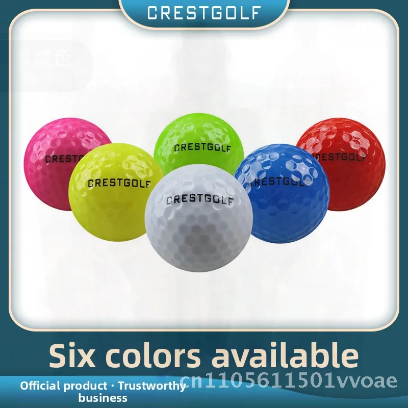 كريست جولف مضيئة كرة جولف LED فلاش ليلة ممارسة الكرة اللون مختلط 6-حزمة المطاط الاصطناعي Surlyn 42 مللي متر مرونة عالية جولف #5