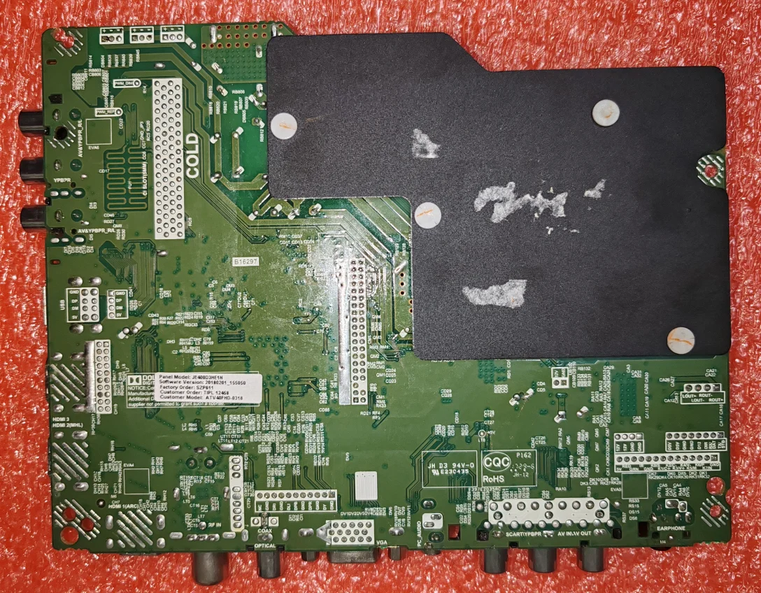 TP.S506.PB818  TP.S506.PB819  Two different numbered three in one TV motherboards, test physical photos