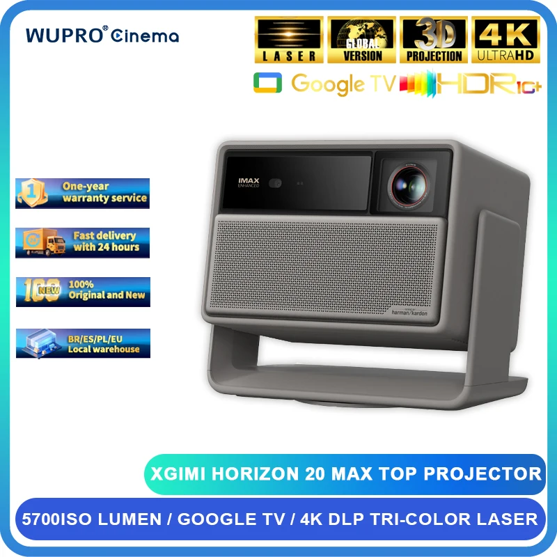XGIMI Horizon 20 Max 8K Projector 4K Tri Color RGB Laser 5700ISO Home Cinema GTV 3D IMAX Support Harman Kardon Audio Projectors