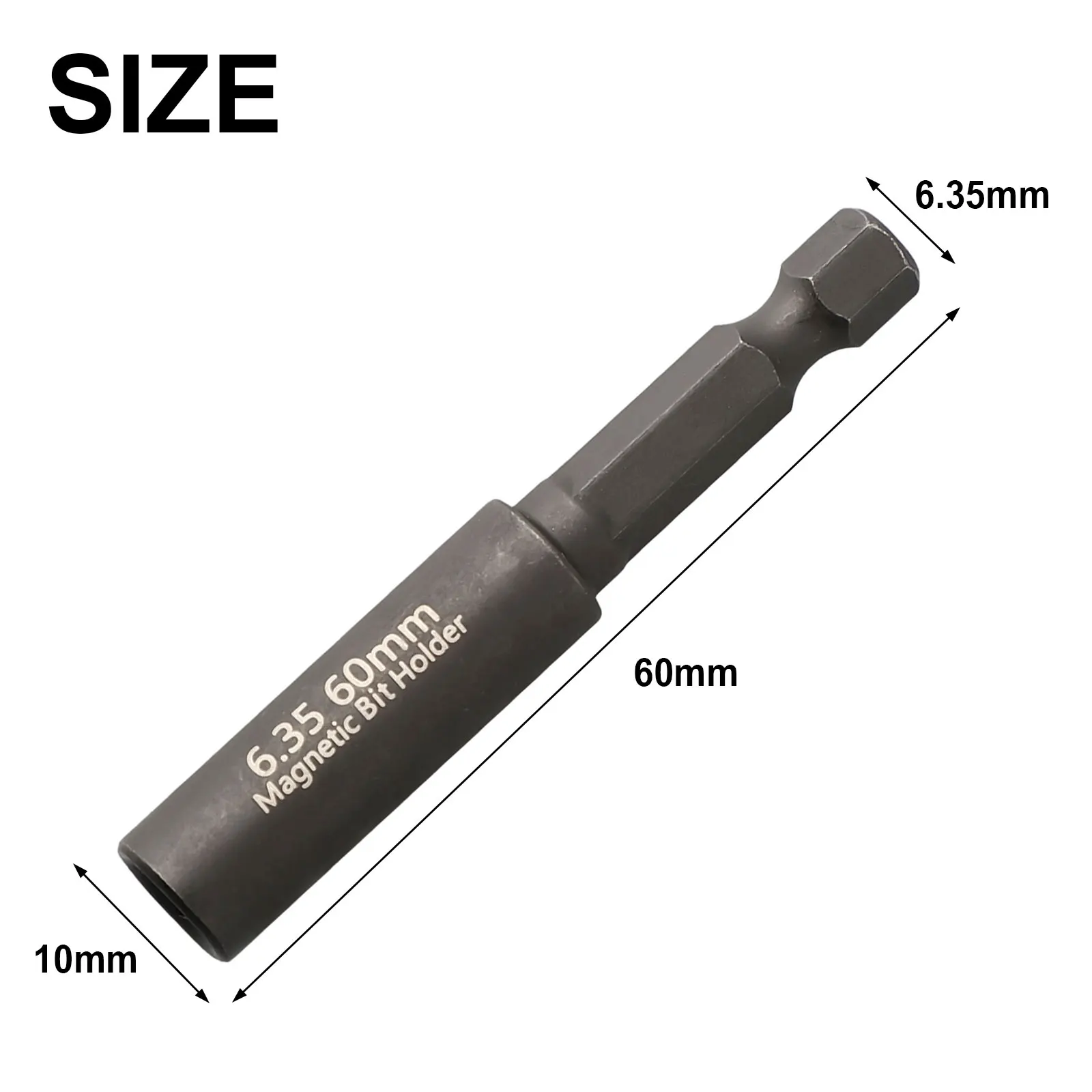 1/4Inch Head Extension Rod Screwdriver Magnetic Transfer Extension Rod 60mm Screwdriver Bit Holder Internal Hexagonal Screw