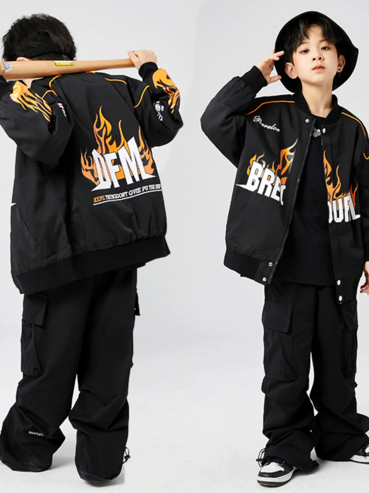 

Drumming Handsome Performance Suit for Boys Hiphop Fashion Brand Coat Hip Hop Children's Street Dance Fashion Performance Suit