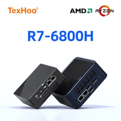 TexHoo-Mini PC AMD, R7 5800H 5700U 4800H, R5 5500U 4500U, prend en charge jusqu'à 32 Go de RAM, 2T NVcloser SSD, WiFi 6, PC P1 11 Pro