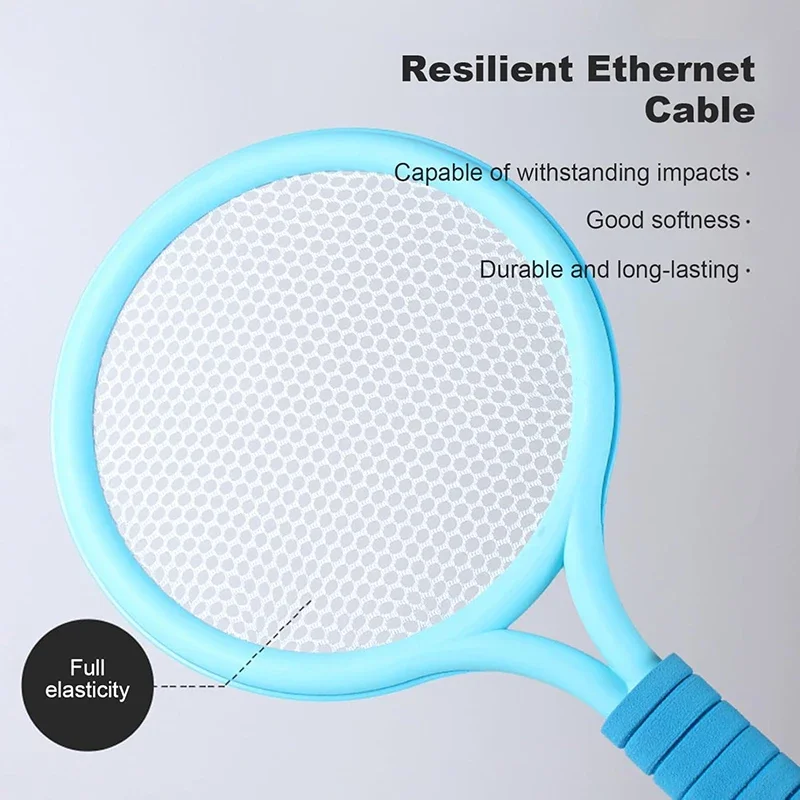 Kids Badminton Rackets Set Lightweight Children Tennis Badminton Toy Children Tennis Racquets with Balls for Family Game