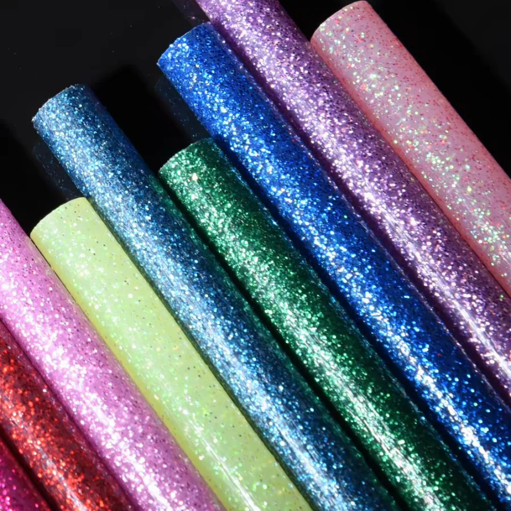 20Pcs/lot Flash Color hot melt adhesive stick Glitter Fluorescence High viscosity hot melt adhesive strip DIY Handmade