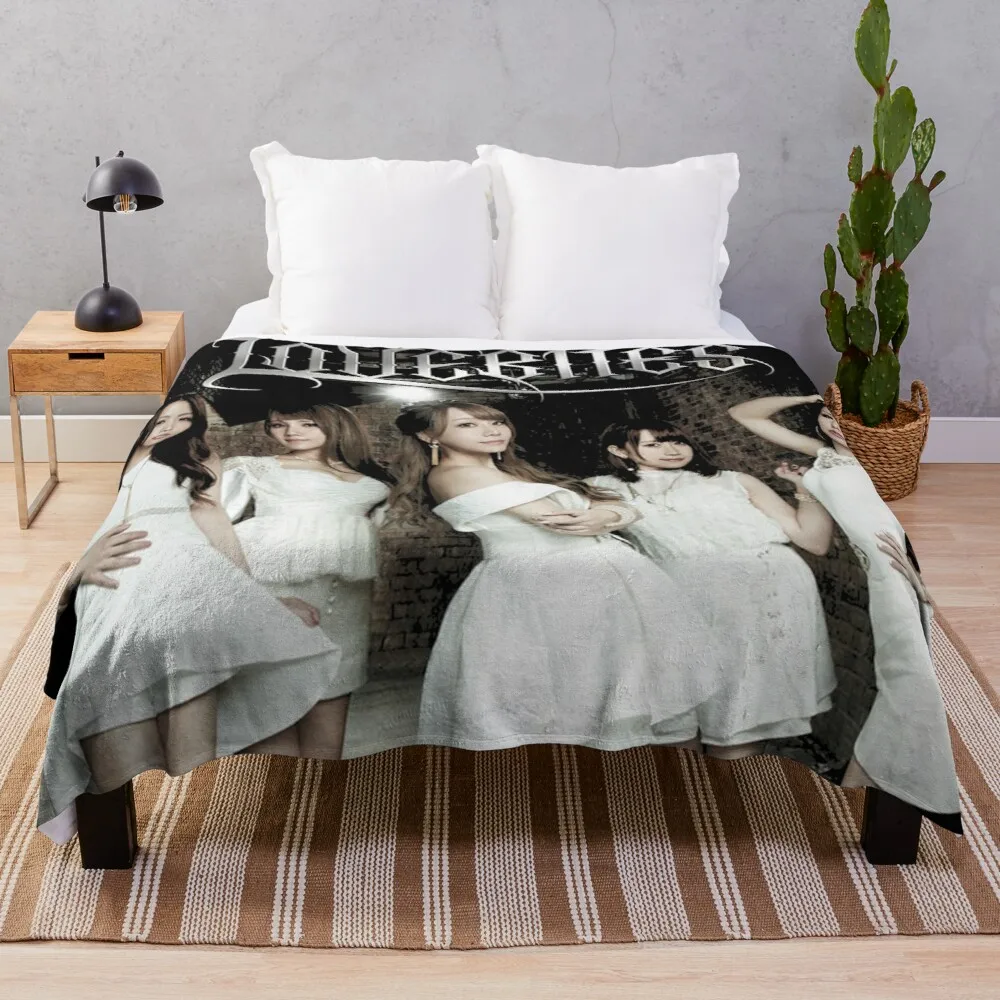 

LOVEBITES OFFICIAL LOGO Throw Blanket Anti-Pilling Flannel Comfort Recieving Blankets