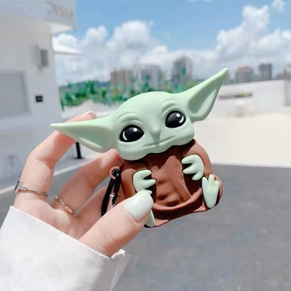 Funda para Apple AirPods 1, 2, 3, funda para AirPods Pro, funda bonita de dibujos animados Yoda, Mickey, Stitch, Spiderman, accesorios para