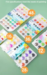 12-48 Colors Watercolor Paint Set with Water Brush Pens Art Supplies, for Artists, Amateur Hobbyists and Painting Lovers