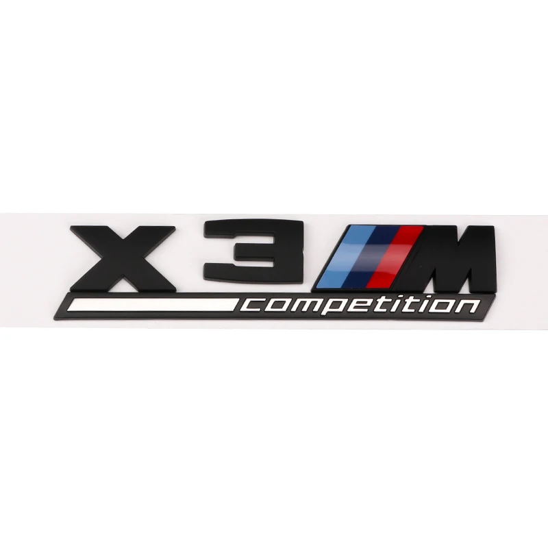 BMW M Stickers Competition Emblem X1 X2 X3 X4 X5 X6 X7 Black Logo Decoration For M2 M3 M4 M5 M6 X5M X6M Car Accessories