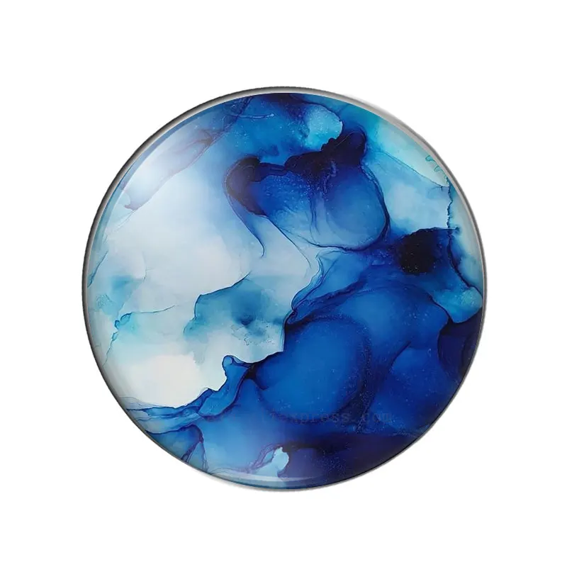 Colorful Watercolor texture patterns  8mm/10mm/12mm/18mm/20mm/25mm Round photo glass cabochon demo flat back Making findings