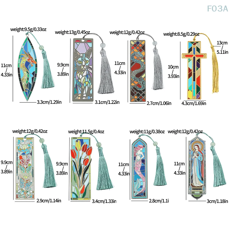 European Vintage Mural Architectural Style Tassels Bookmarks For Readings Lovers Bookworm Gifts Page Marking Tool Stationery