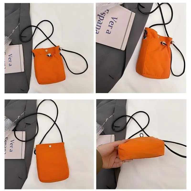 Bolso Bandolera de Nylon Homefish, Mini Cartera para Teléfono, Bolso de Hombro Cuadrado Multifuncional, Bolso Bandolera, Bolso Mensajero