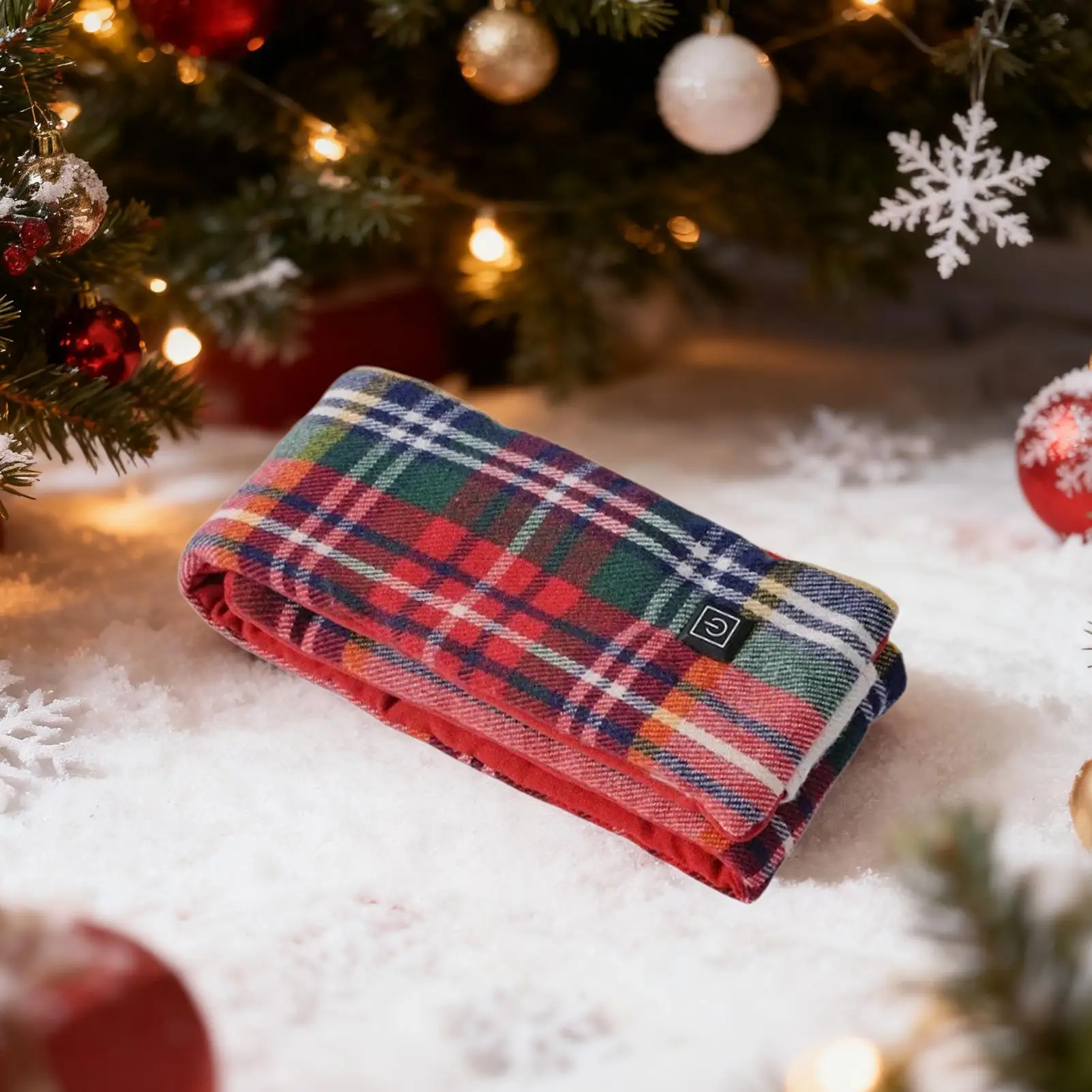 Bufanda calefactora con temática navideña, calentador de cuello para clima frío, bufanda calefactora eléctrica para mujeres, hombres, él, sus adultos, padre, madre