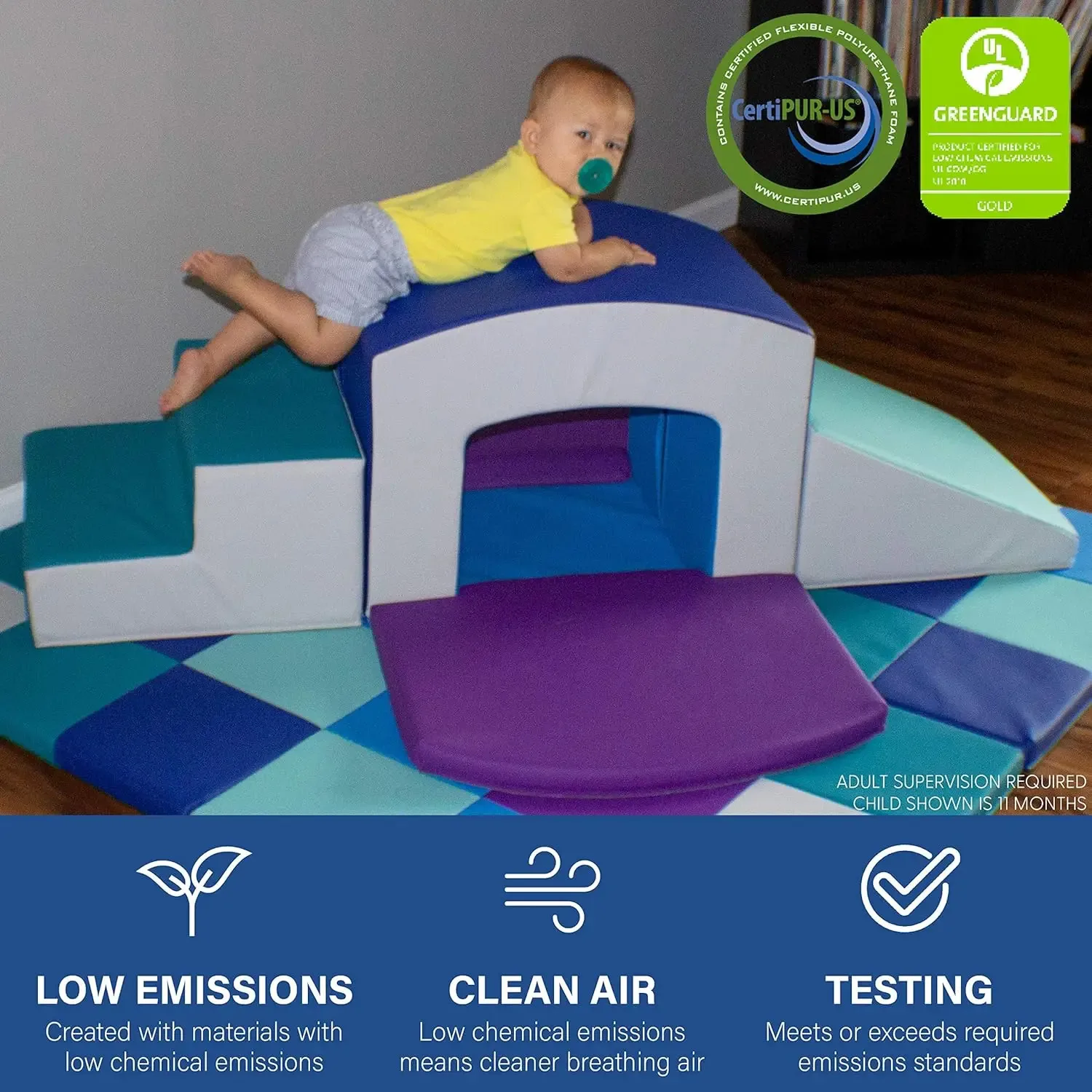 Tunnel Climber Plus Pads for Toddlers and Kids, Grow-N-Learn, Playtime, Factory Direct Partners, 12825-AS