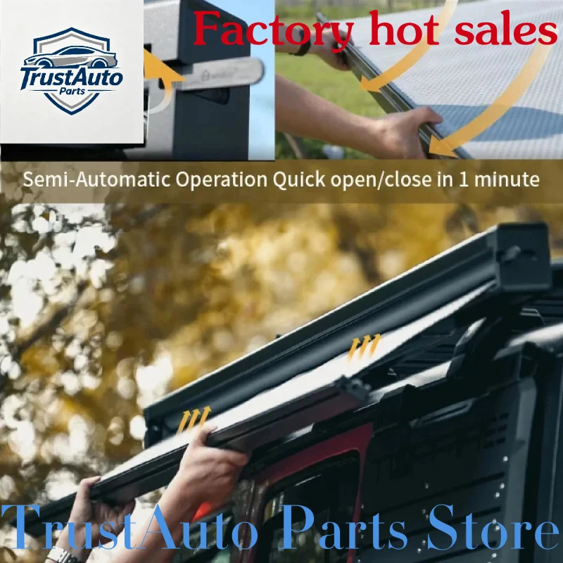 TrustAuto Parts Store Is Having A Hot Sale Outdoor Camping Vehicle Rooftop Retractle 4Wd 4X4 Car Side Awning /SUV/Tru - view 6