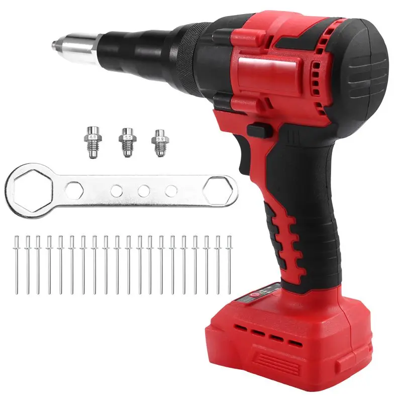 RABIT AS59~ Cordless Rivet Gun Brushless 4.8Mm Rivet Nut Gun Automatic Riveting Tool For 18V 20V Battery (No Battery)