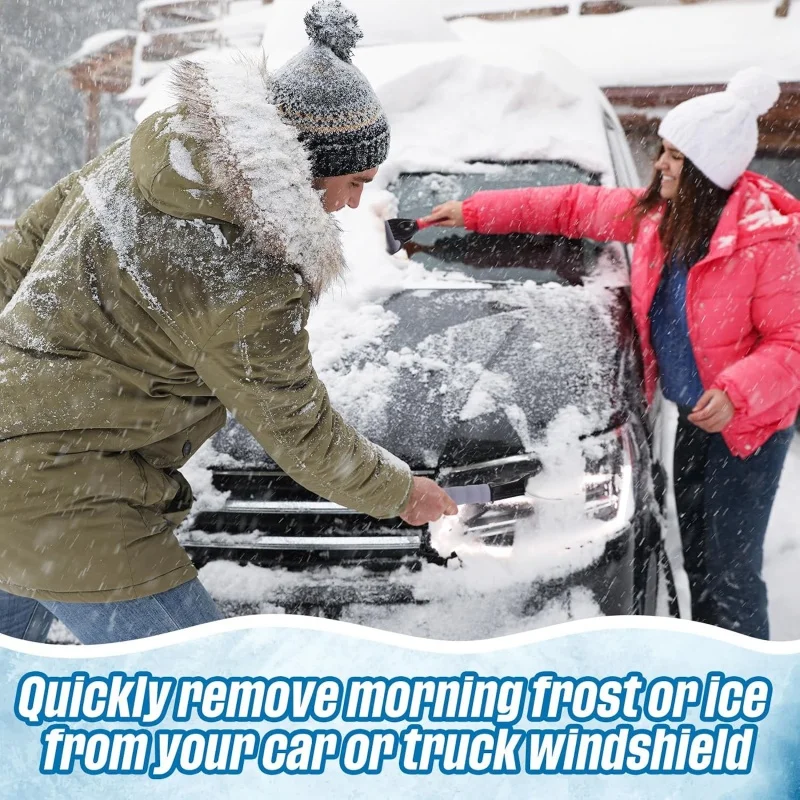 Windshield Ice Scraper for Car Scraper to Remove Snow & Ice Ice Crusher for Car Window with Foam Handle for Perfect Grip
