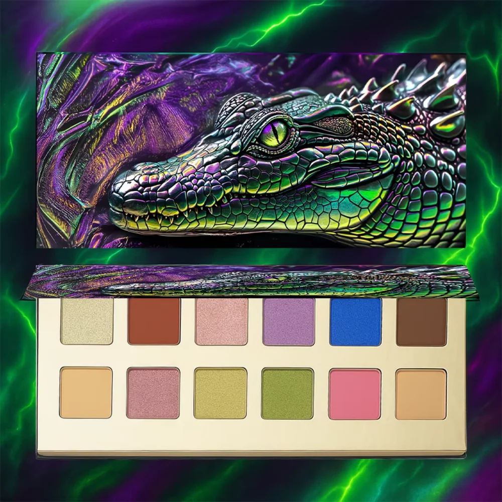 12 Color Capacity Matte Eyeshadow Disc Long Lasting Color Rendering Anti Sweat Waterproof Eyeshadow Palette