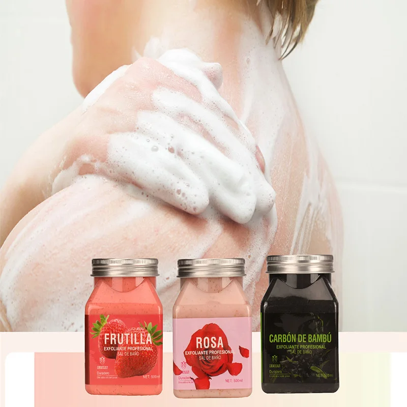 Fruity Bath Cleaning Exfoliate Cream Sea Salt Body Exfoliating Scrub Cuticles Rough Skin Remove Whiten Moisturize Deep Care