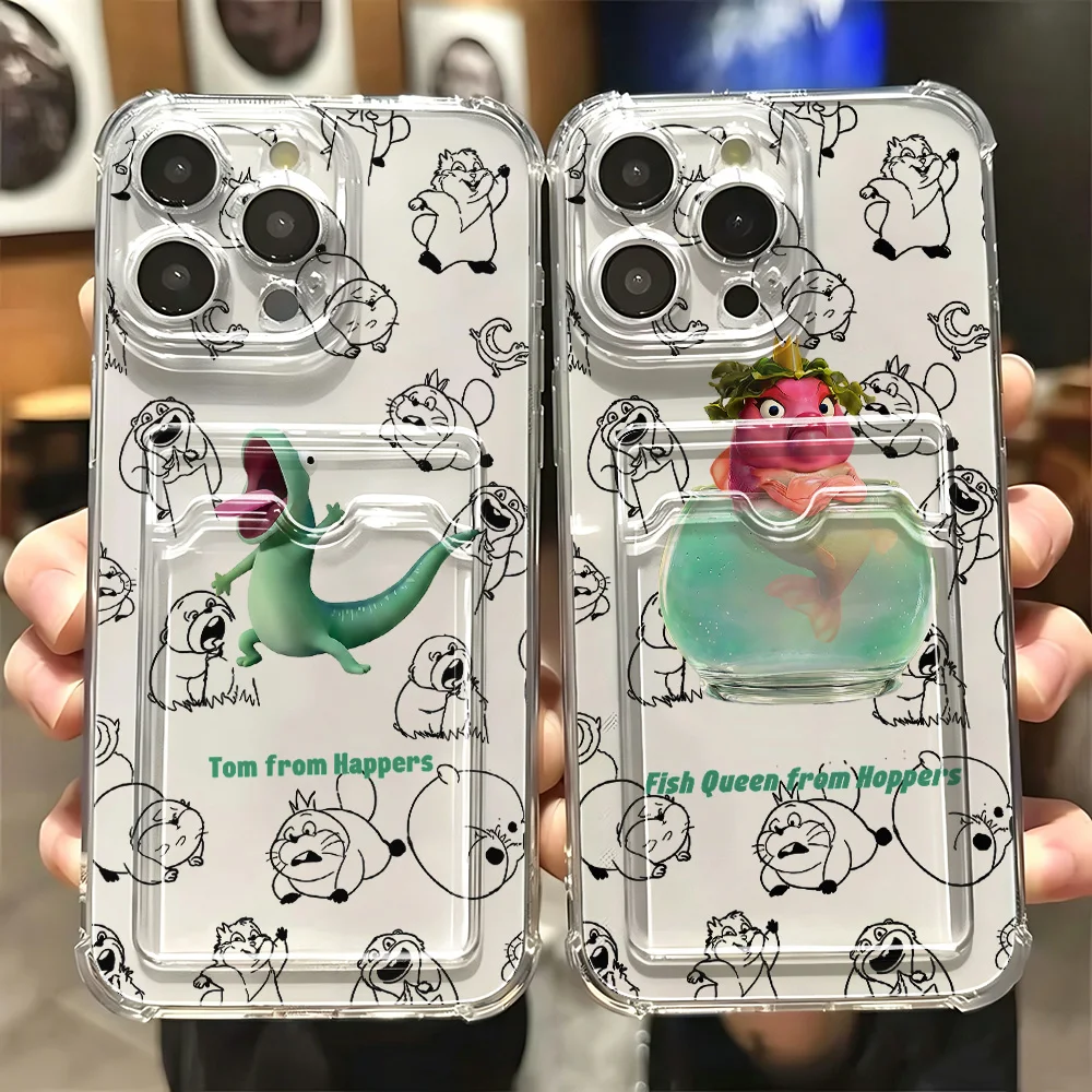 Cartoon H-Hoppers Cute Card Hold Case For Samsung Galaxy A17 A07 A56 A36 A26 A55 A35 A06 A24 A14 A54 A15 A25 A34 A23 4G 5G Cover