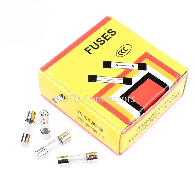 100pcs Glass fuse 5*20mm  6*30mm 0.1A 0.2A 0.3A 0.5A 1A 2A.3A 5A 8A 10A 15A 20A 250V  5*20 6*30 mm