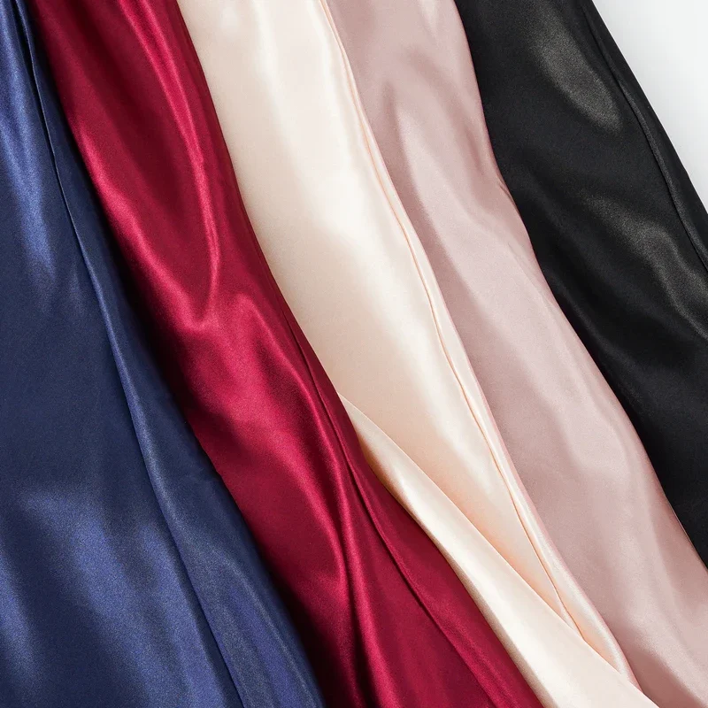 Nowa Damska Seksowna Jedwabna Satynowa Koszula Nocna Bez Rękawów Halki Dekolt V Koszula Nocna Plus Size Bielizna Nocna