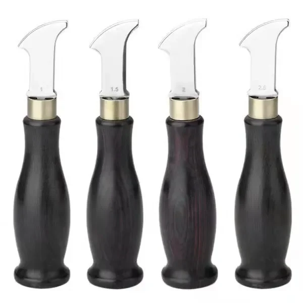 Leather Edge Creasing Tool Grooving Iron, DIY Leather Craft Tools for Burnishing Stitching, Leather Working Tools for Precise - view 3