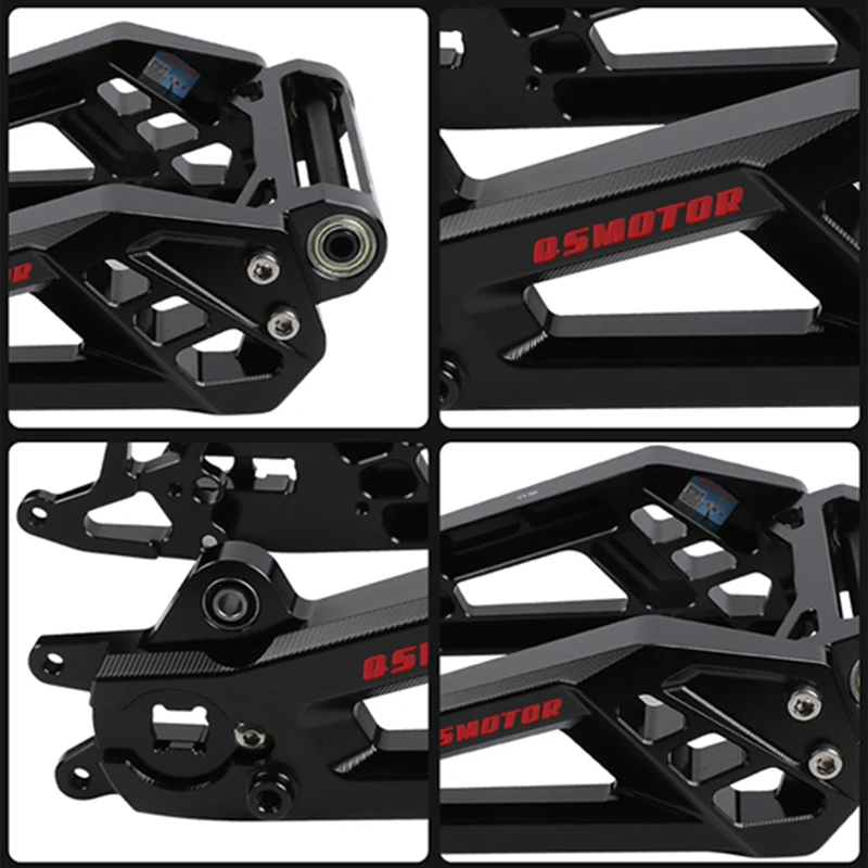 2023 Electric Motorcycle Modified Parts Aluminum Pro Swing Arm CNC Rear Flat Fork For QS Thor E125