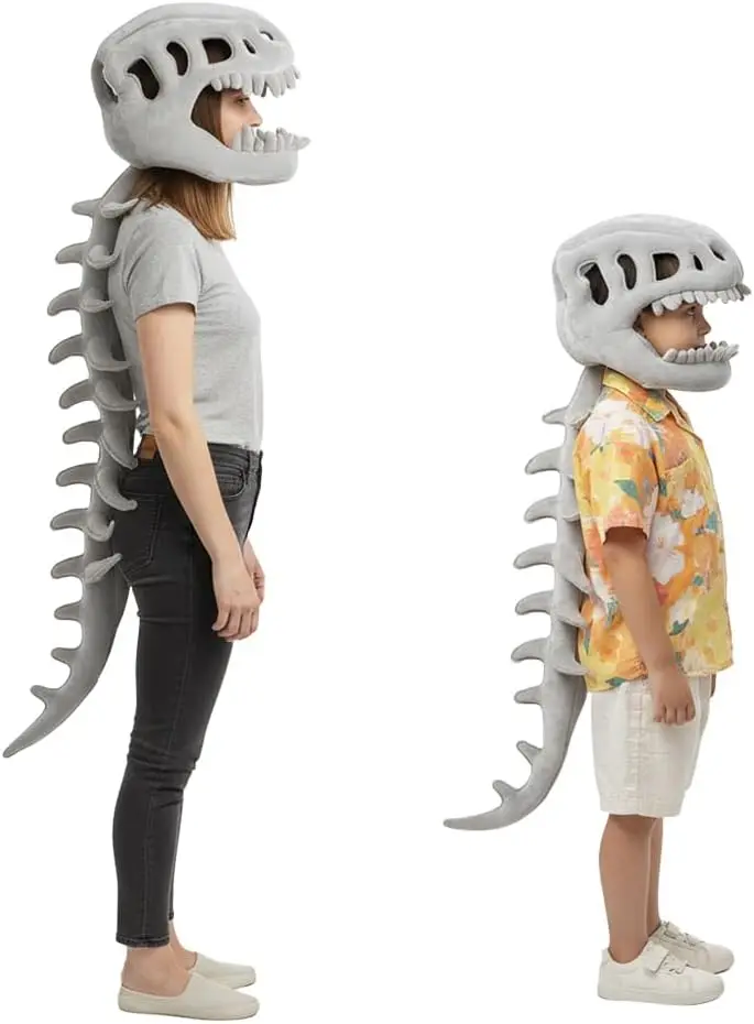 

Dinosaur Skeleton Costume, Realistic 3D Dinosaur Costume for Halloween, Cosplay Outfit & Themed Party Props