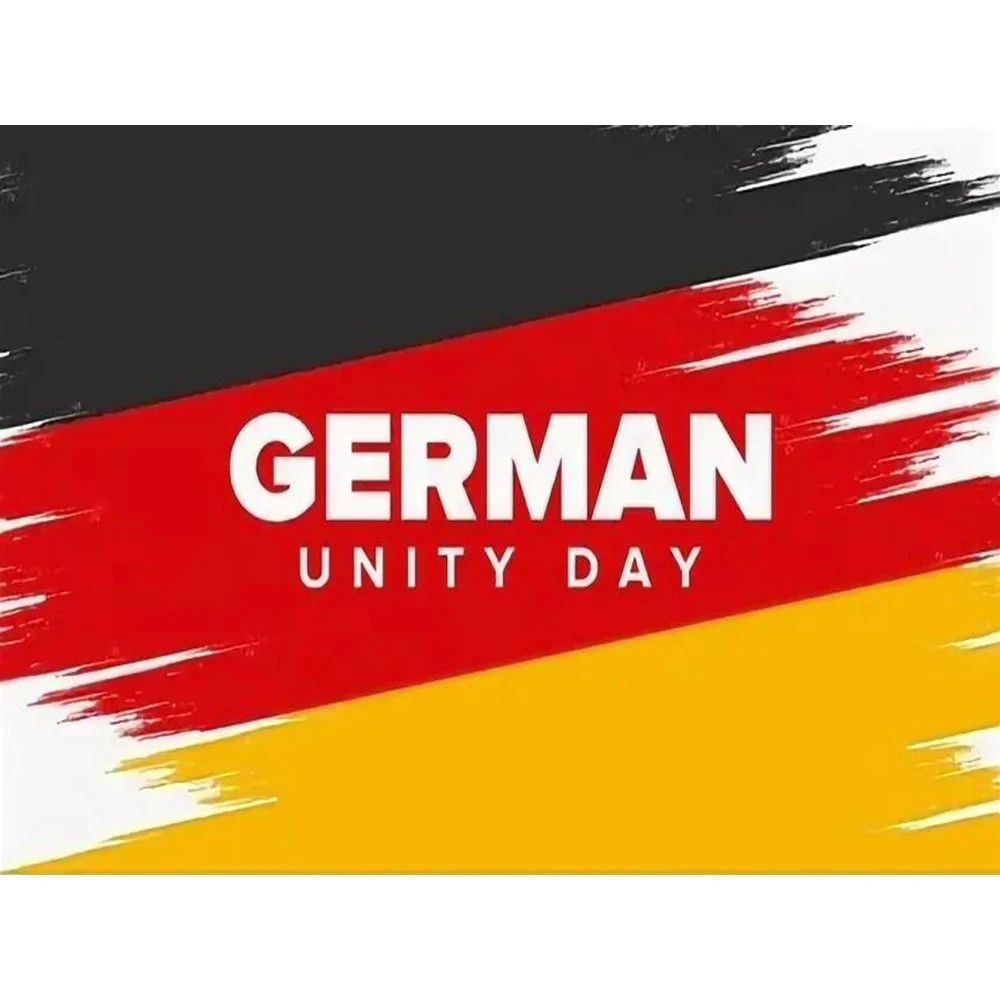 Custom Gift 3x5ft Polyester Flag with GERMAN UNITY DAY WITHOUT FLAGPOLE